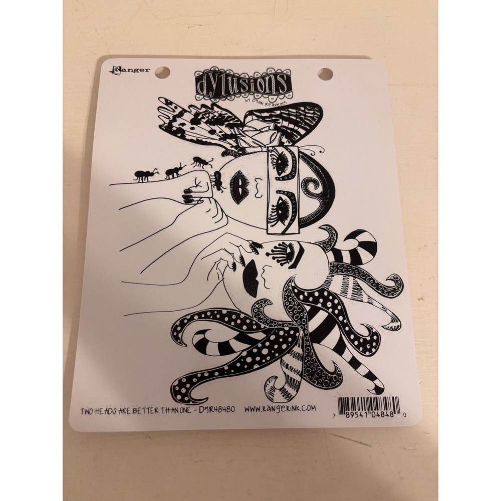 Ranger Dylusions Two Heads Are Better Than One Cling Stamp Set Dyan Reaveley
